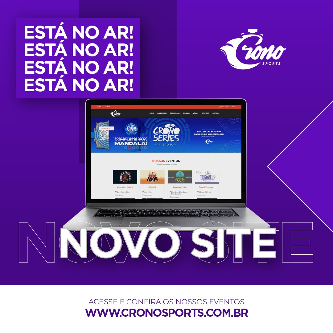 Crono Sports - Novo Site agora com Inscrições Online